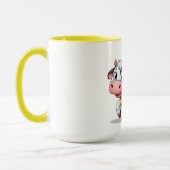 Kuh/Huhn niedlich Cartoon Tasse (Links)