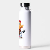 Kuh/Huhn niedlich Cartoon Trinkflasche (Links)