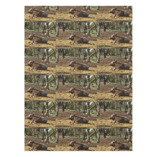 Kuh ihre Lebensweise auf dem Bauernhof, Tablecloth Tischdecke (Vorderseite)