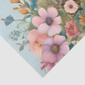 Kuh im Blumengarten Seidenpapier (Detail)