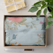 Kuh im Blumengarten Seidenpapier (Geschenk)