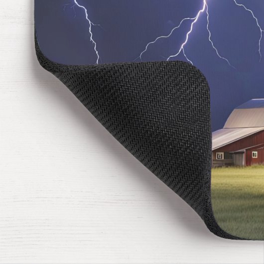 Kuh im Gewitter Mousepad (Ecke)