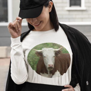 Kuh im Gras Cameo Long Sleeve Shirt