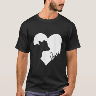 Kuh im Herzen Kühe Liebe Geschenk T-Shirt