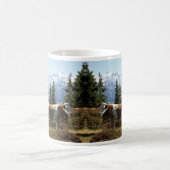 Kuh in den österreichischen Alpen Kaffeetasse (Mittel)
