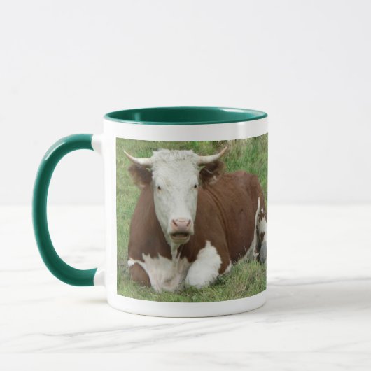 Kuh in der Gras-Tasse Tasse (Links)