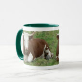 Kuh in der Gras-Tasse Tasse (Vorderseite Links)