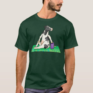 Kuh in Drehung Yoga-Pose T-Shirt