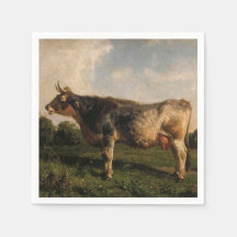 Kuh in einem Feld (Zuchttier) (von Filippo Palizzi