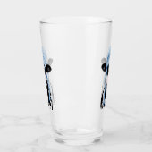 Kuh in einem Hut. Glas (Links)