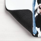 Kuh in einem Hut. Mousepad (Ecke)