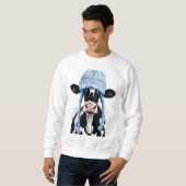 Kuh in einem Hut. Sweatshirt (Vorne ganz)