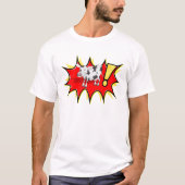 Kuh in einer KAPOW-Sternexplosion T-Shirt (Vorderseite)