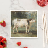 Kuh in einer ländlichen Landschaft (Zuchttier) Serviette (Beispiel)