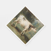 Kuh in einer ländlichen Landschaft (Zuchttier) Serviette (Ecke)