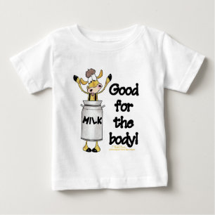 Kuh in Milchdose Baby T-shirt