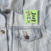Kuh in Milchdose Button (Beispiel)