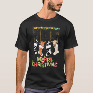 Kuh in Socken Rentier Hat Weihnachtslied T-Shirt