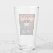 Kuh in Sonnenbrille nicht a MOOsed Niedlich Funny Glas (Rückseite)