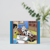 Kuh in Therapie 4 Mooo Disorder gibt T-Shirts Kart Postkarte (Stehend Vorderseite)