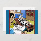 Kuh in Therapie 4 Mooo Disorder gibt T-Shirts Kart Postkarte (Vorne/Hinten)