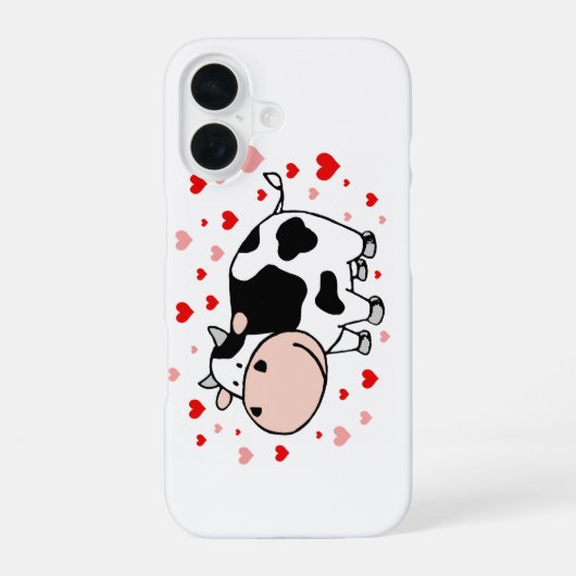 Kuh iPhone 16 Hülle (Rückseite)