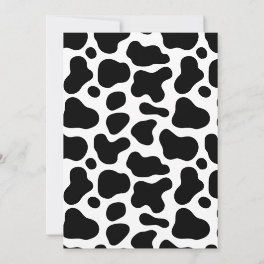 Kuh Junge Geburtstag Einladung (Rückseite)