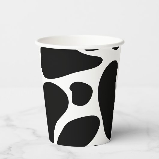 Kuh-Junggeburt-Party-Kuh drucken Niedlich modern Pappbecher (Rückseite)