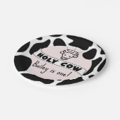 Kuh-Junggeburt-Party-Kuh drucken Niedlich modern Pappteller (Schrägansicht)