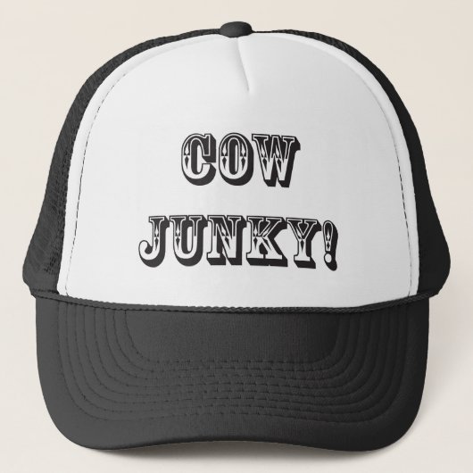 Kuh-Junkie! Truckerkappe (Vorderseite)