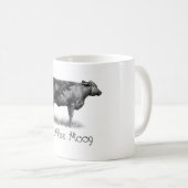 KUH-KAFFEE-TASSE (Kaffee Moog) Bleistift-Zeichnen Kaffeetasse (VorderseiteRechts)