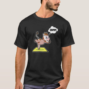 Kuh Kalb Yoga Poses Sport Gymnastik Ohm Herzschlag T-Shirt