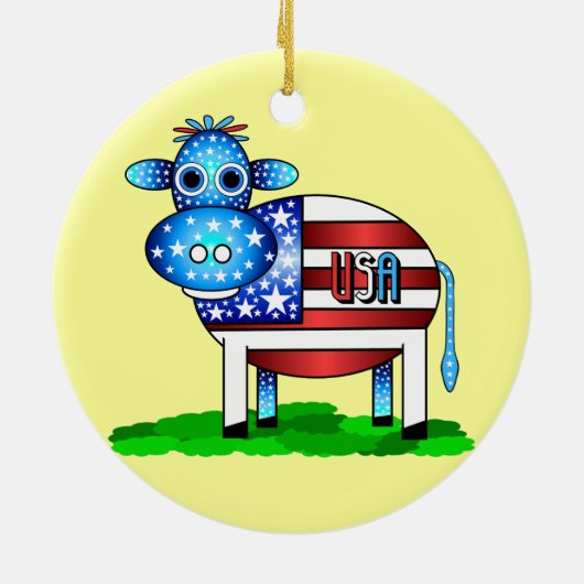 Kuh Keramikornament (Hinten)