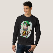 Kuh Kobold Kühe St Patricks Tag 2 Sweatshirt (Vorne ganz)