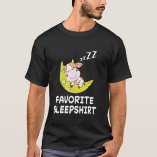 Kuh Kühe Nickerchen Schlaf Schlafen Schlafanzug Na T-Shirt