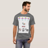 Kuh/Kühe, Raumschiff, UFO, niedlich T-Shirt (Vorne ganz)