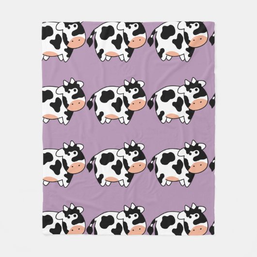 Kuh-kundenspezifische Fleece-Decke Fleecedecke (Vorderseite)