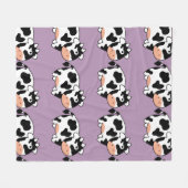 Kuh-kundenspezifische Fleece-Decke Fleecedecke (Vorderseite (Horizontal))