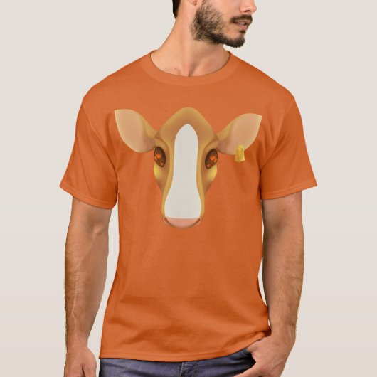 Kuh-Kunst ohne Linien Version C T-Shirt (Vorderseite)