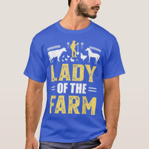 Kuh Lady lustige Bauern T-Shirt