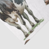 Kuh Land Schwarz-Weiß-Spots Seidenpapier (Ausschnitt)