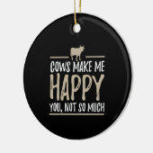 Kuh Landwirtschaft Kühe Rinder Keramik Ornament (Links)