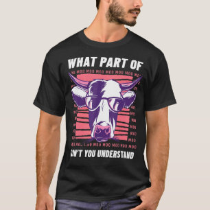 Kuh landwirtschaftliches Tier Kalb Highland-Rind T-Shirt