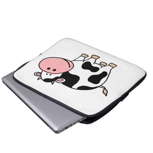 Kuh Laptopschutzhülle (Vorne Knopf)