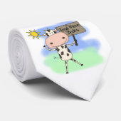 Kuh las mehr Bücher Krawatte (Gerollt)