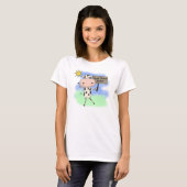Kuh las mehr Bücher T-Shirt (Vorne ganz)