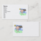 Kuh las mehr Bücher Visitenkarte (Vorne/Hinten)