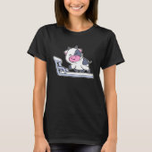 Kuh Lauf Runner oder Athlet T-Shirt (Vorderseite)