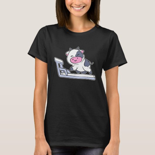 Kuh Lauf Runner oder Athlet T-Shirt (Vorderseite)
