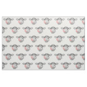 Kuh lecken Nase Stoff (Fat Quarter (45,7 x 55,9 cm))